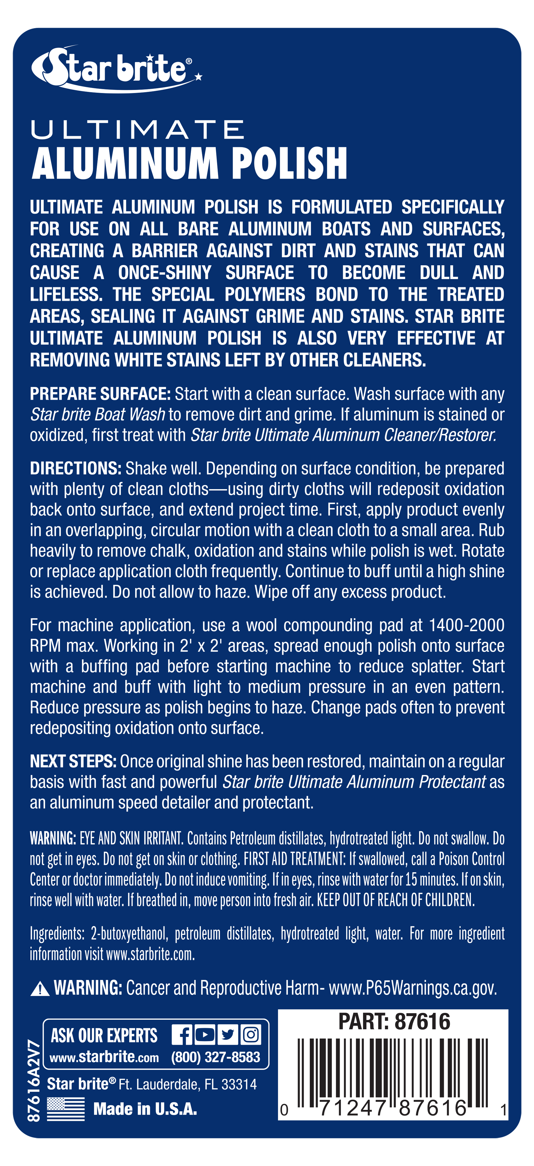 Star Brite Ultimate Aluminum Cleaner, 64 oz
